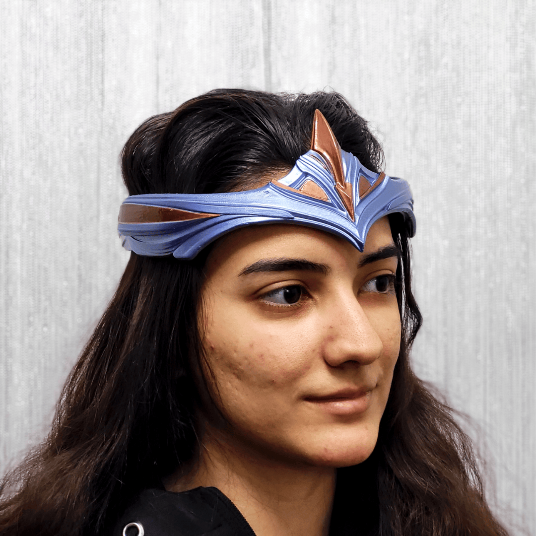 Space Armory Paladiness Circlet Crown - Ice Blue/Copper Masks