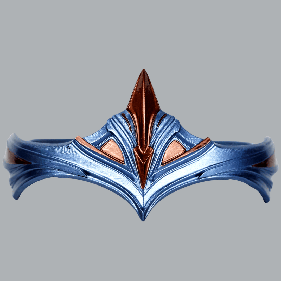 Space Armory Paladiness Circlet Crown - Ice Blue/Copper Masks