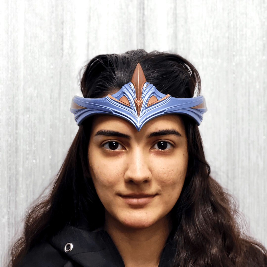 Space Armory Paladiness Circlet Crown - Ice Blue/Copper Masks