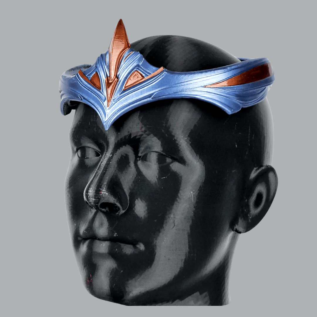 Space Armory Paladiness Circlet Crown - Ice Blue/Copper Masks