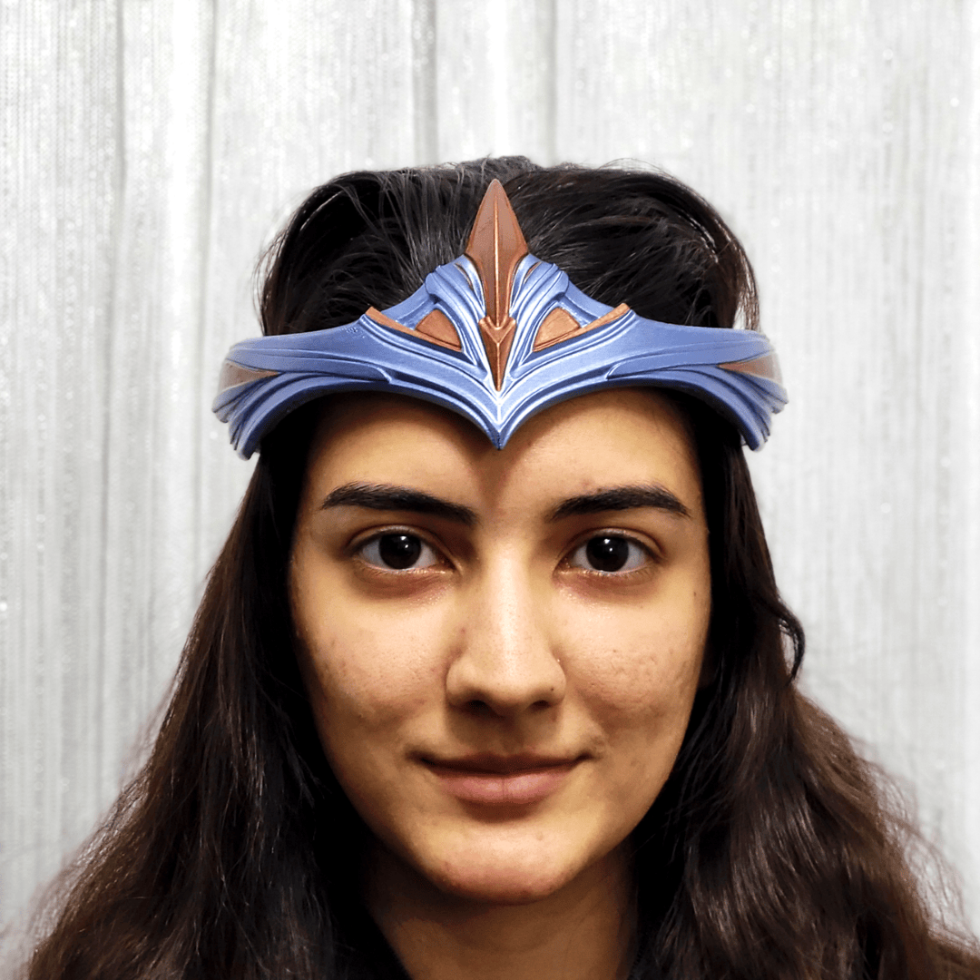 Space Armory Paladiness Circlet Crown - Ice Blue/Copper Masks