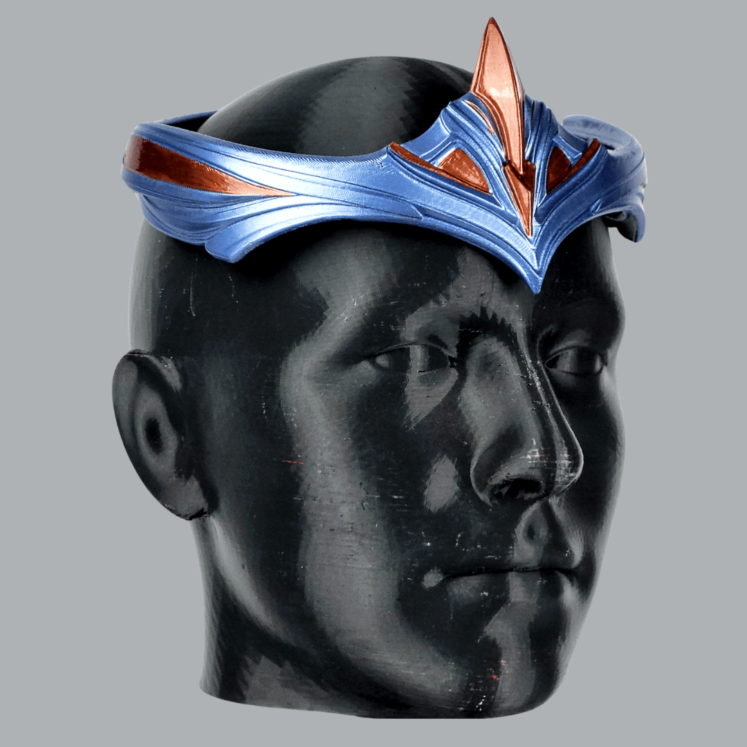 Space Armory Paladiness Circlet Crown - Ice Blue/Copper Masks