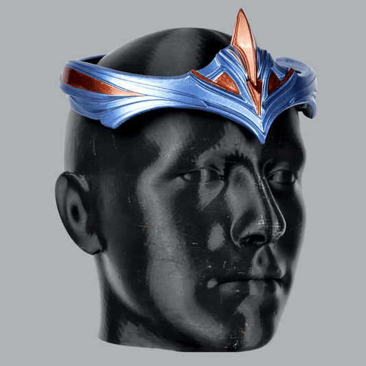 Space Armory Paladiness Circlet Crown - Ice Blue/Copper Masks