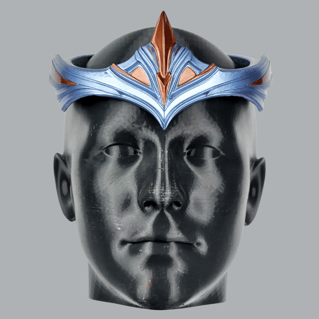 Space Armory Paladiness Circlet Crown - Ice Blue/Copper Masks