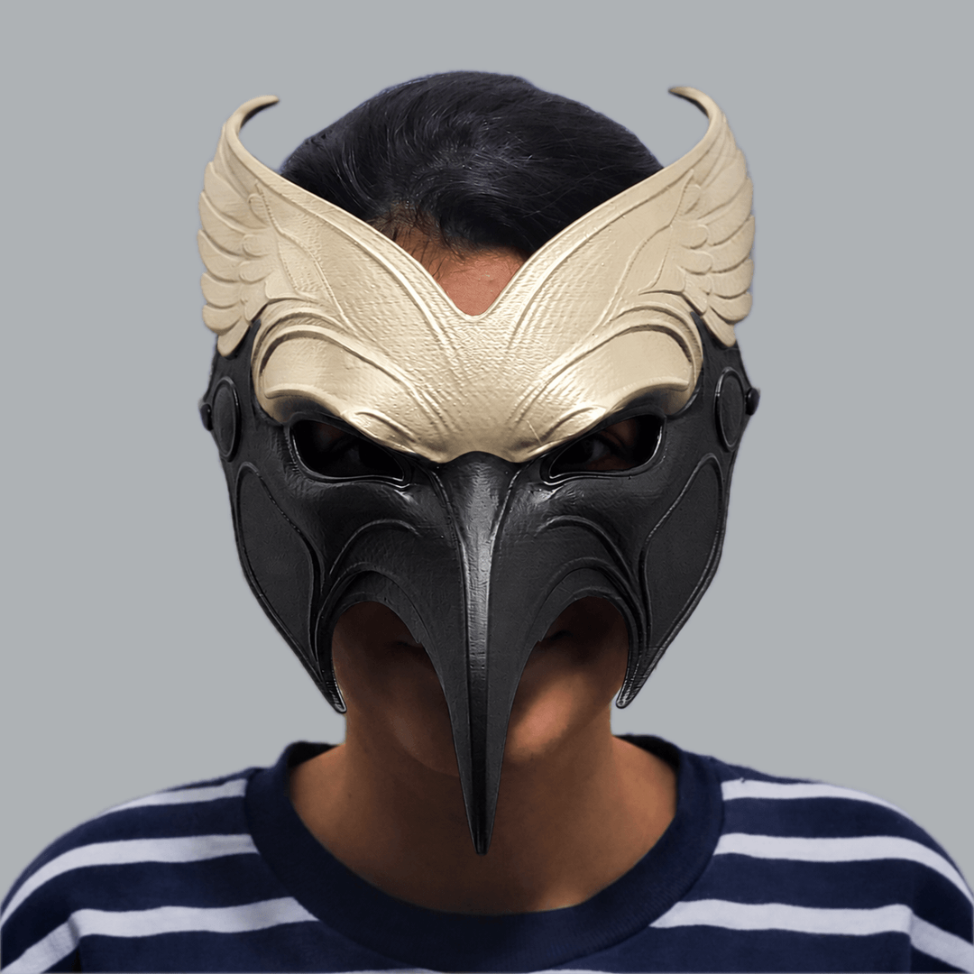 Space Armory Raven Mask - Bone / Shock Black Masks