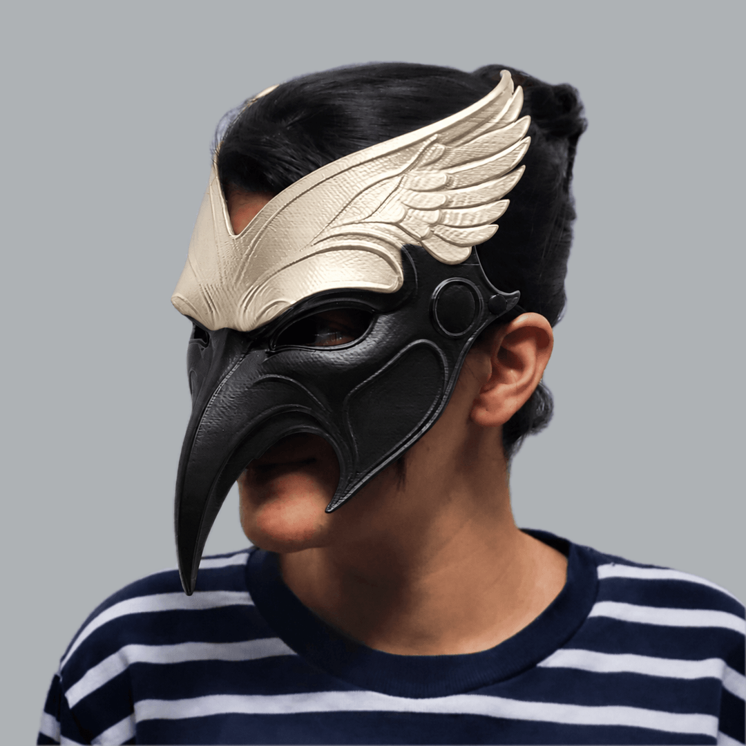 Space Armory Raven Mask - Bone / Shock Black Masks