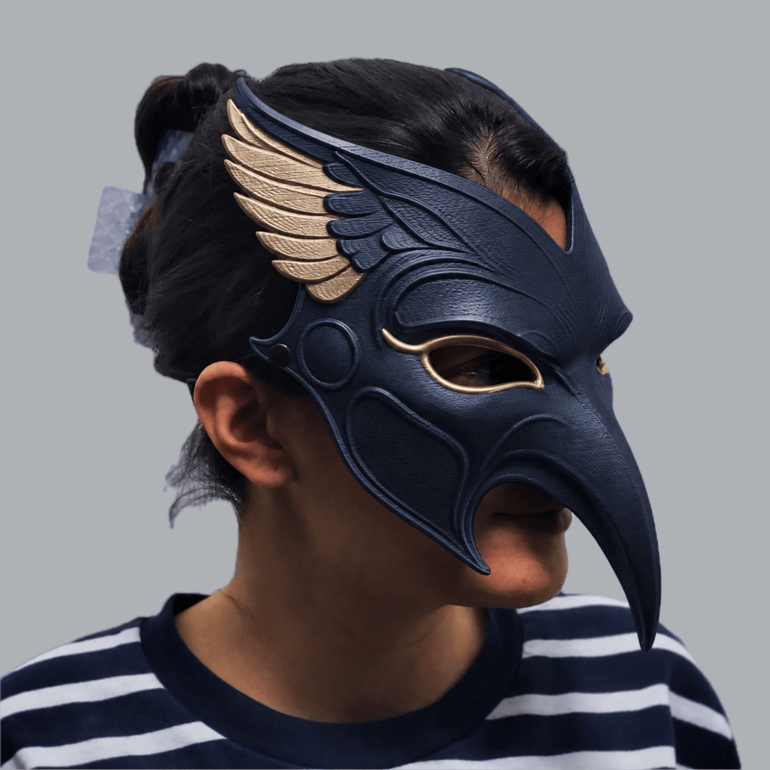 Space Armory Raven Mask - Dark Indigo / Champagne Masks