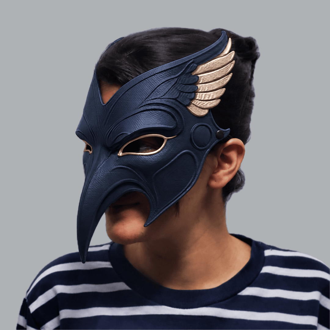 Space Armory Raven Mask - Dark Indigo / Champagne Masks