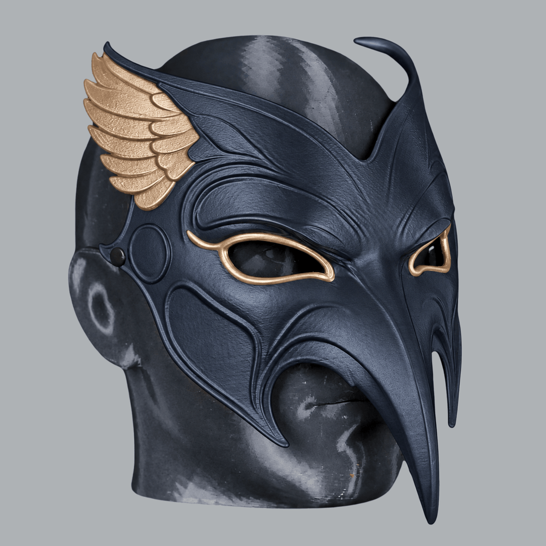 Space Armory Raven Mask - Dark Indigo / Champagne Masks