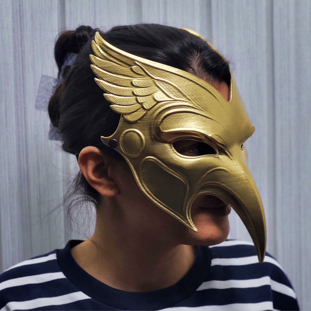 Space Armory Raven Mask - Full Gold Masks