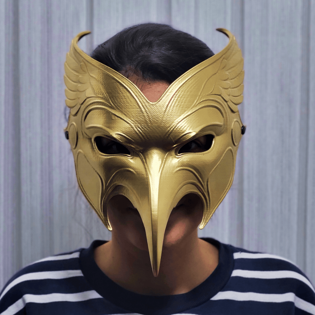 Space Armory Raven Mask - Full Gold Masks