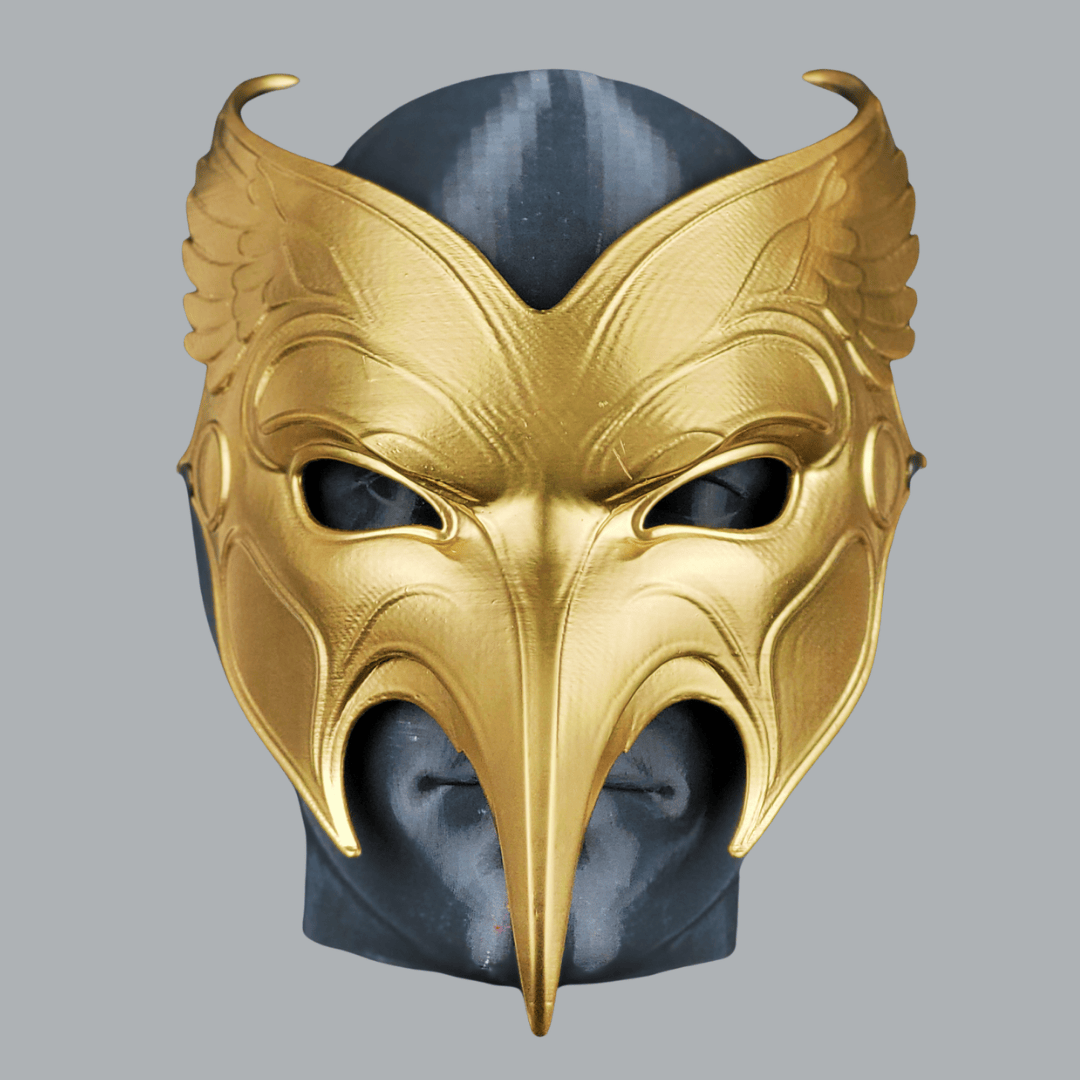 Space Armory Raven Mask - Full Gold Masks