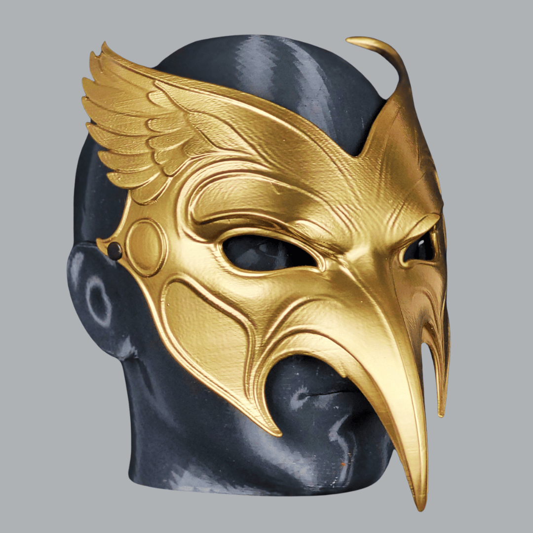 Space Armory Raven Mask - Full Gold Masks