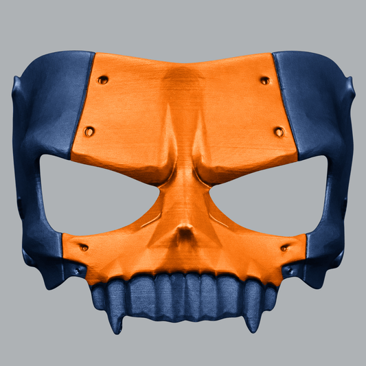 Space Armory Robot Skull Skeleton Mask — Clockwork Orange / Dark Indigo Masks