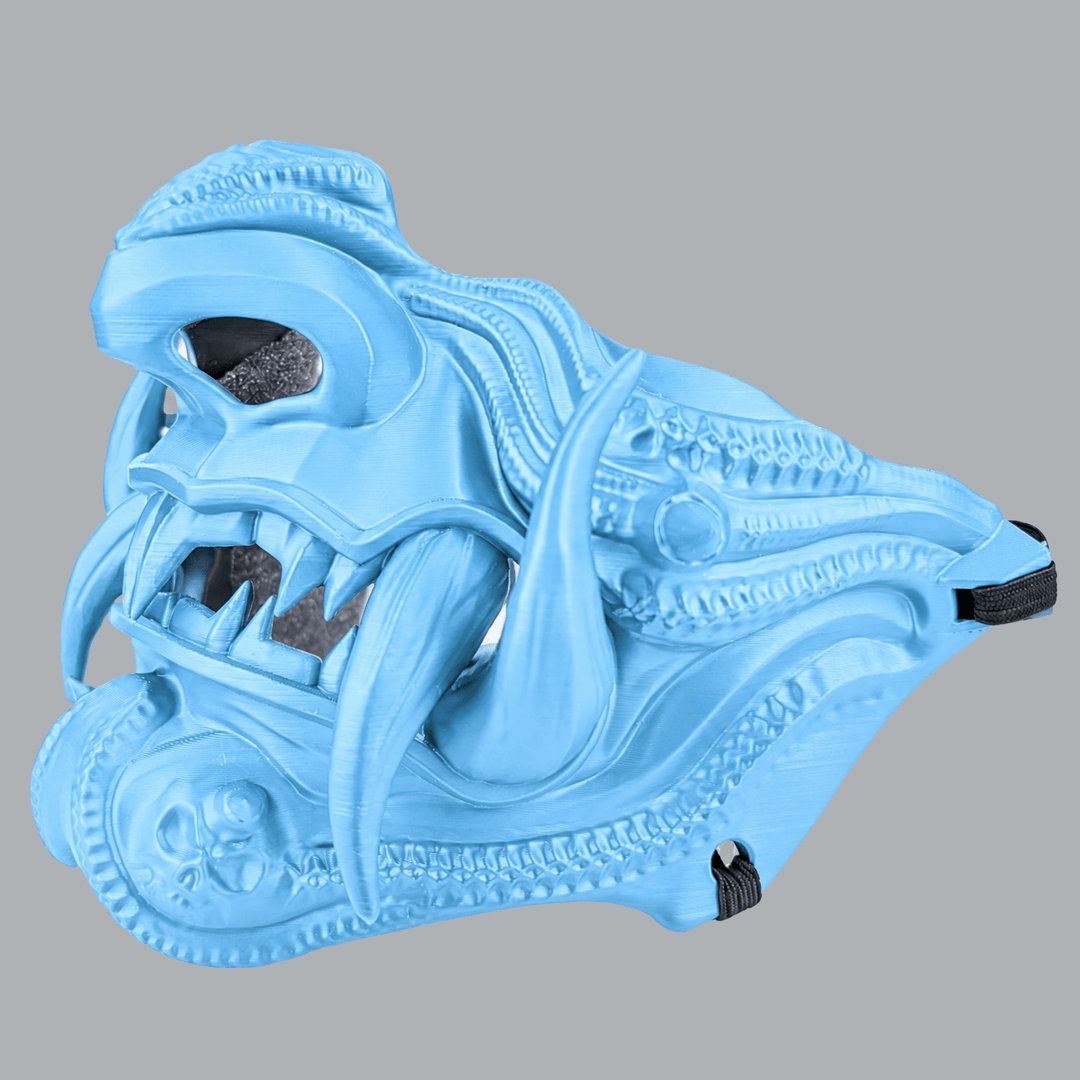 Space Armory Samurai Oni Demon Mask - Baby Blue Masks