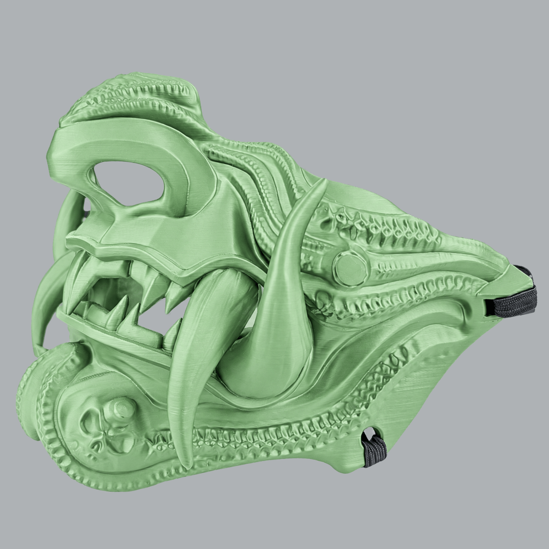 Space Armory Samurai Oni Demon Mask - E2e Green Masks