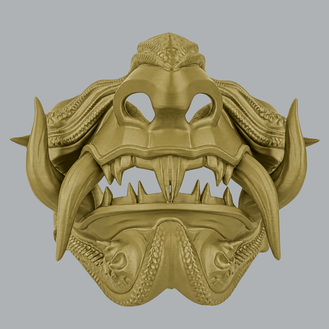 Space Armory Samurai Oni Demon Mask - Hemp Masks