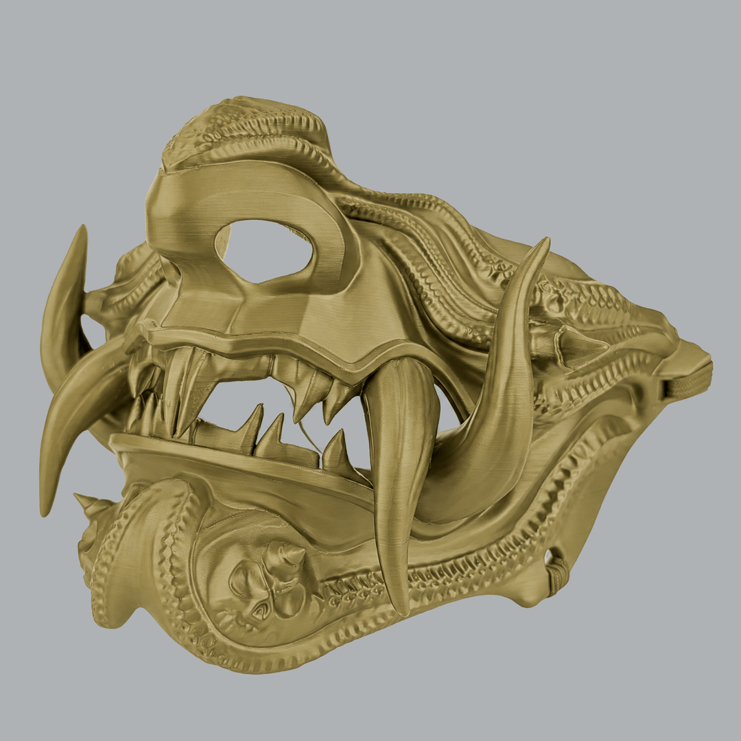 Space Armory Samurai Oni Demon Mask - Hemp Masks