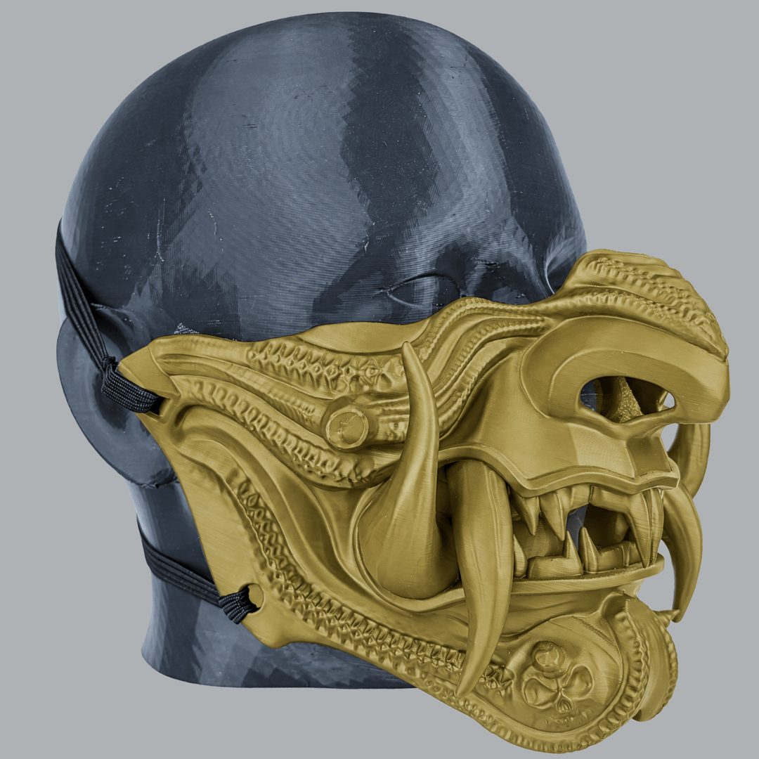 Space Armory Samurai Oni Demon Mask - Hemp Masks