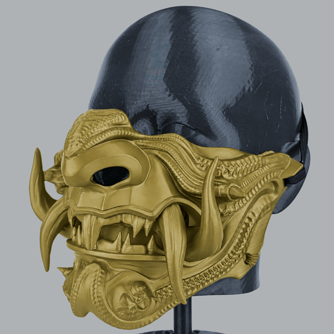 Space Armory Samurai Oni Demon Mask - Hemp Masks