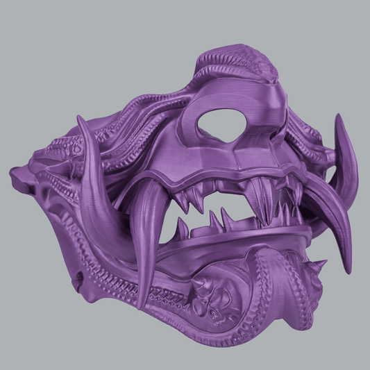 Space Armory Samurai Oni Demon Mask - Infra Violet Masks