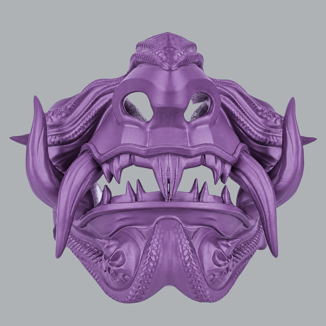 Space Armory Samurai Oni Demon Mask - Infra Violet Masks