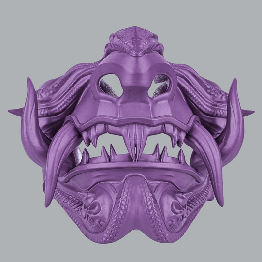 Space Armory Samurai Oni Demon Mask - Infra Violet Masks