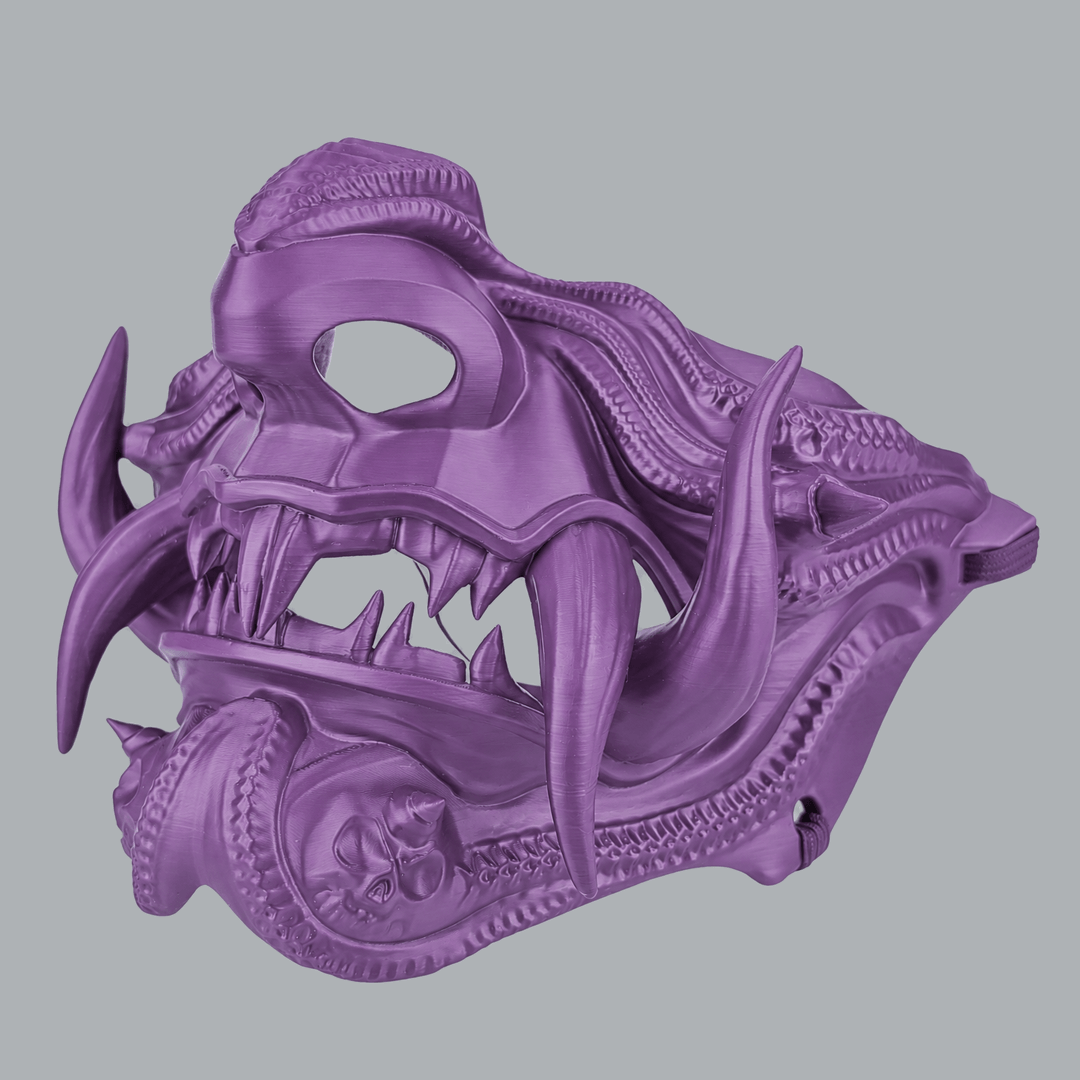 Space Armory Samurai Oni Demon Mask - Infra Violet Masks