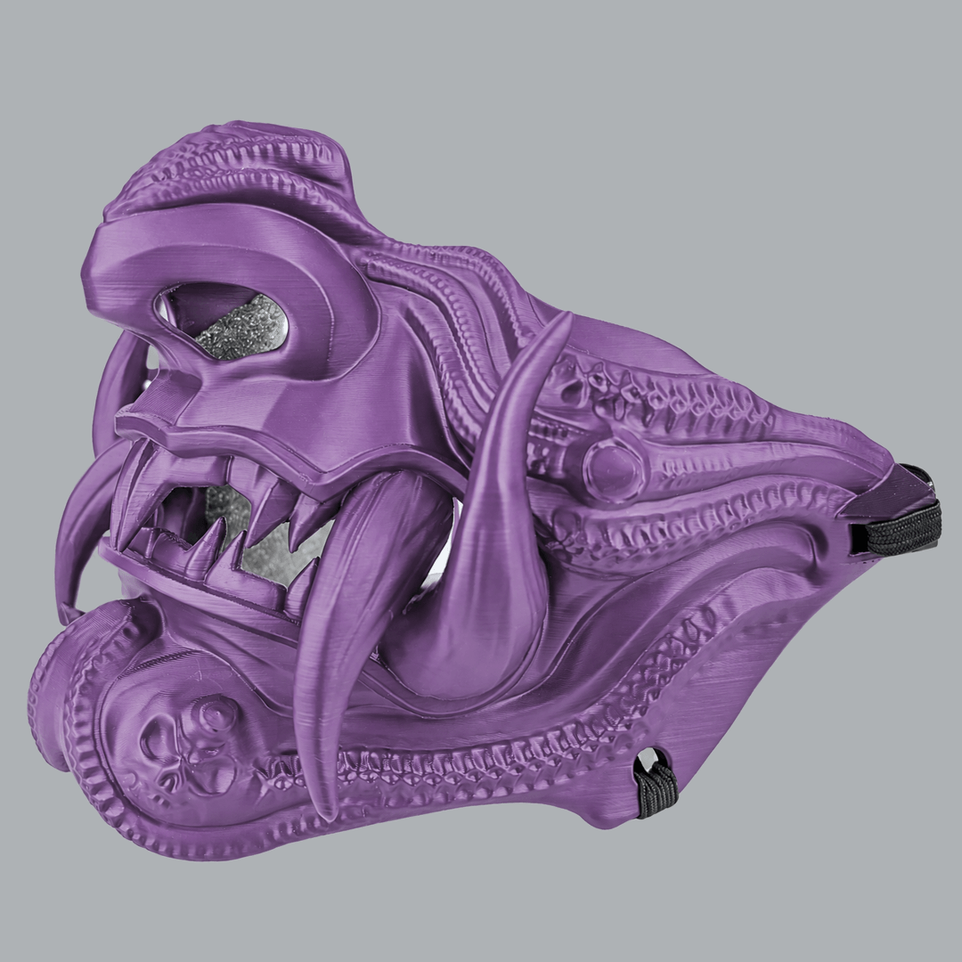 Space Armory Samurai Oni Demon Mask - Infra Violet Masks
