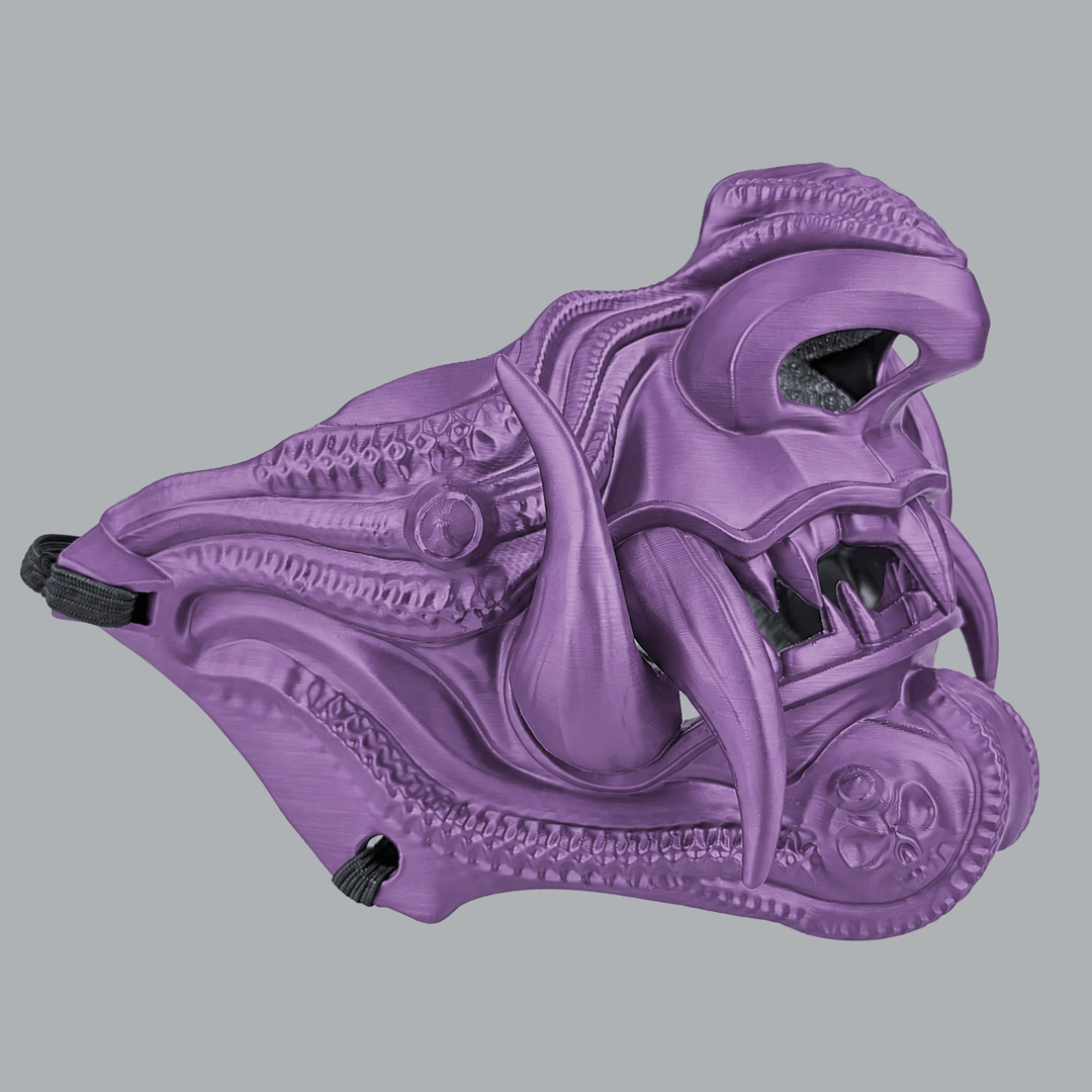 Space Armory Samurai Oni Demon Mask - Infra Violet Masks