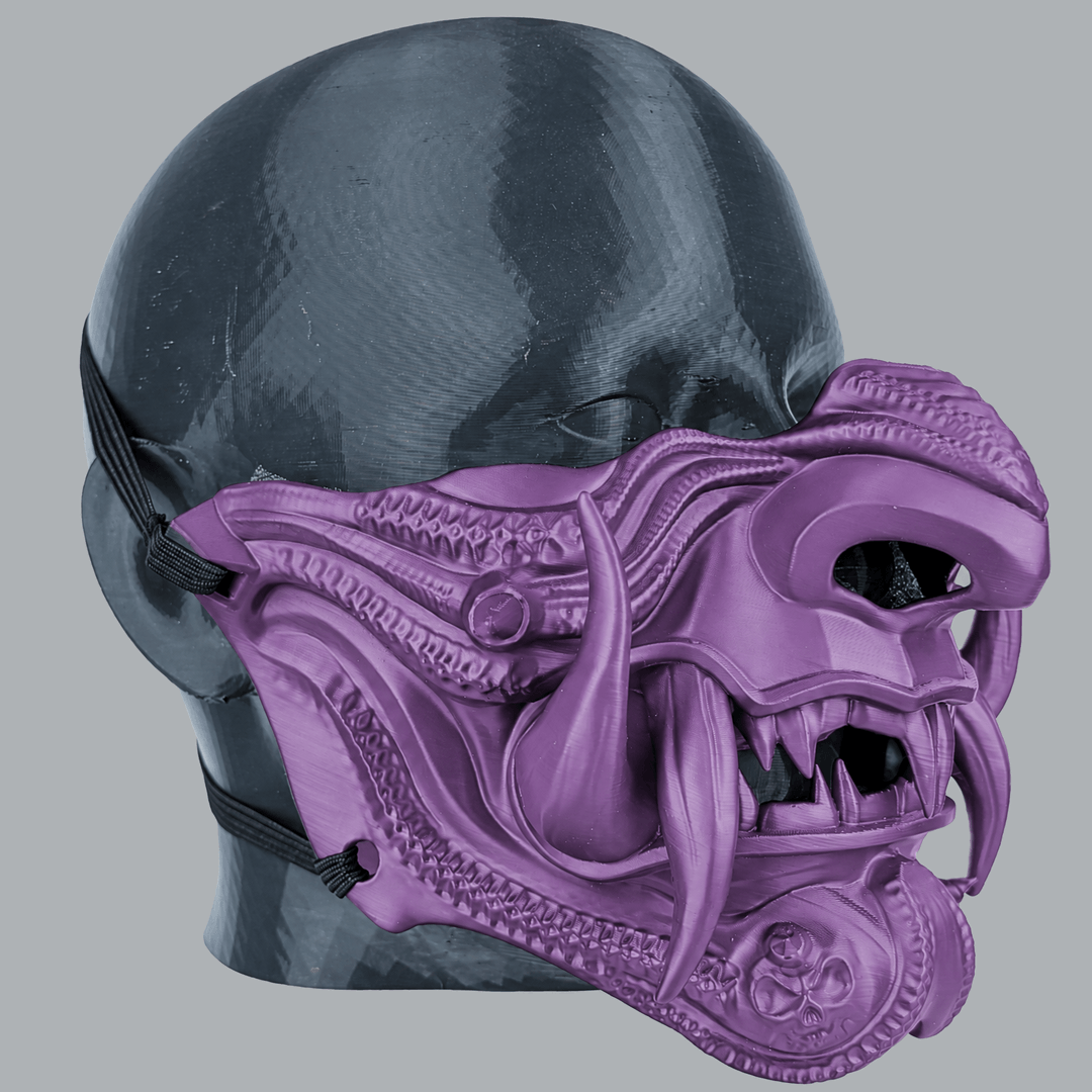 Space Armory Samurai Oni Demon Mask - Infra Violet Masks