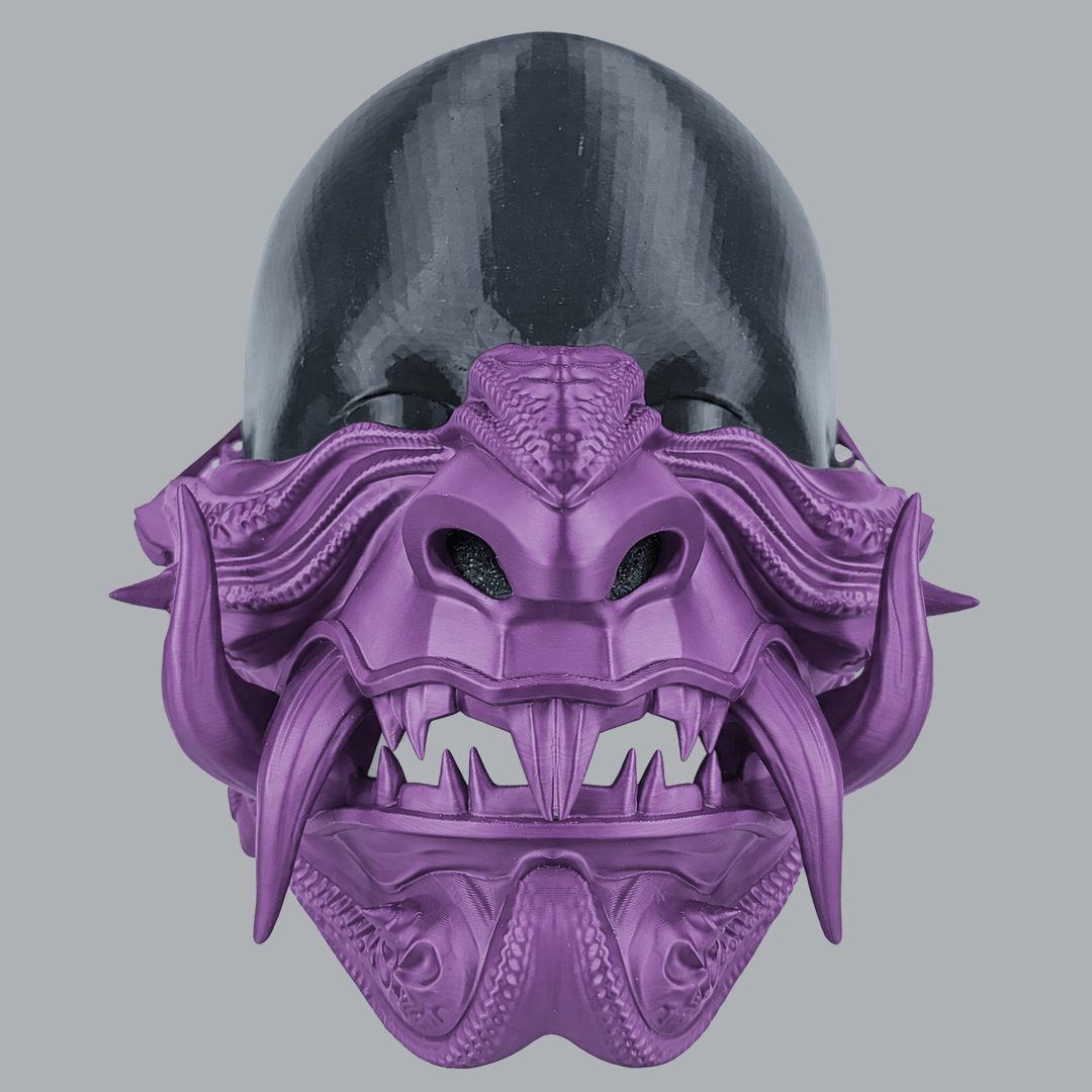 Space Armory Samurai Oni Demon Mask - Infra Violet Masks