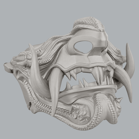 Space Armory Samurai Oni Demon Mask - Mouse Masks