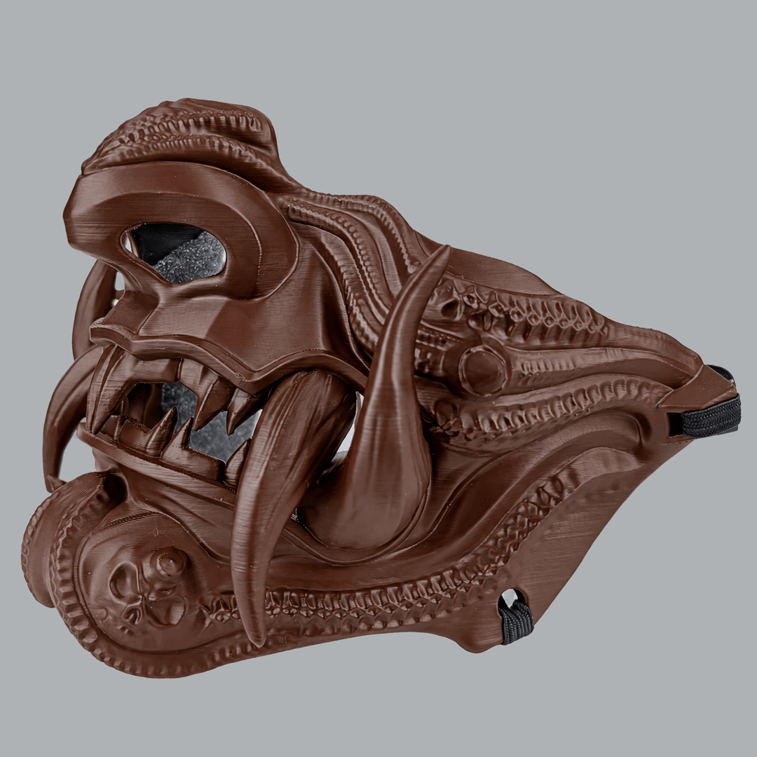 Space Armory Samurai Oni Demon Mask - Shock Brown Masks