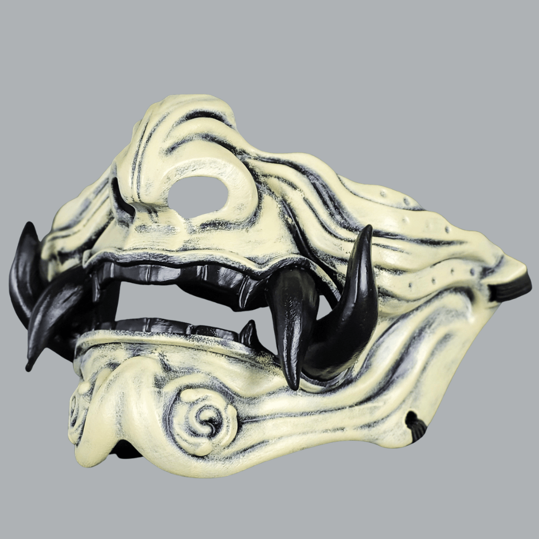Space Armory Samurai Oni Mask - Bone/Black Masks