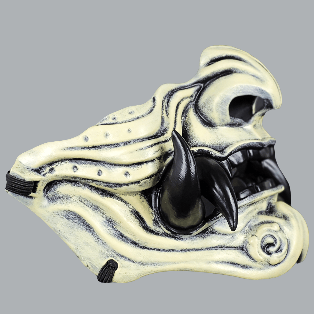 Space Armory Samurai Oni Mask - Bone/Black Masks