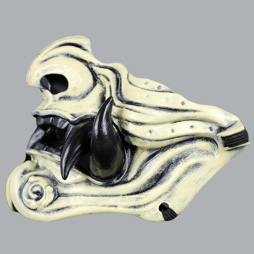 Space Armory Samurai Oni Mask - Bone/Black Masks