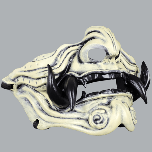 Space Armory Samurai Oni Mask - Bone/Black Masks