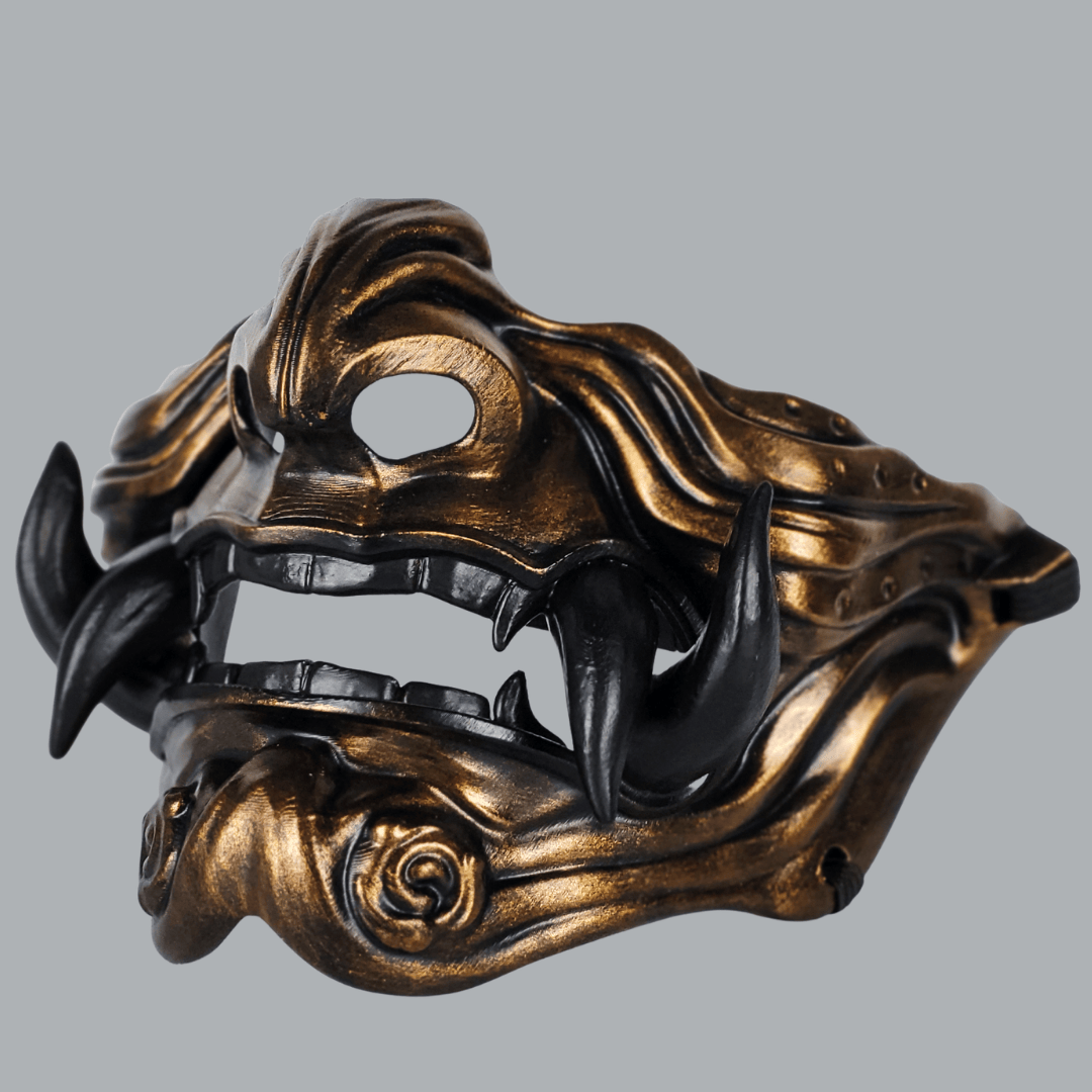 Space Armory Samurai Oni Mask - Bronze/Black Masks