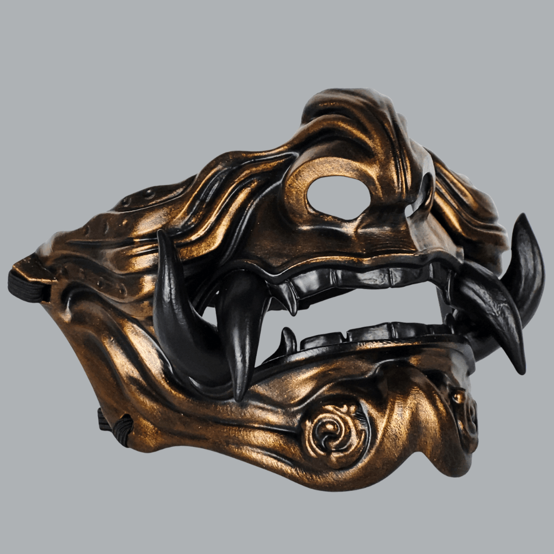 Space Armory Samurai Oni Mask - Bronze/Black Masks