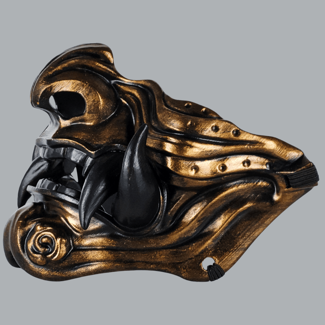 Space Armory Samurai Oni Mask - Bronze/Black Masks