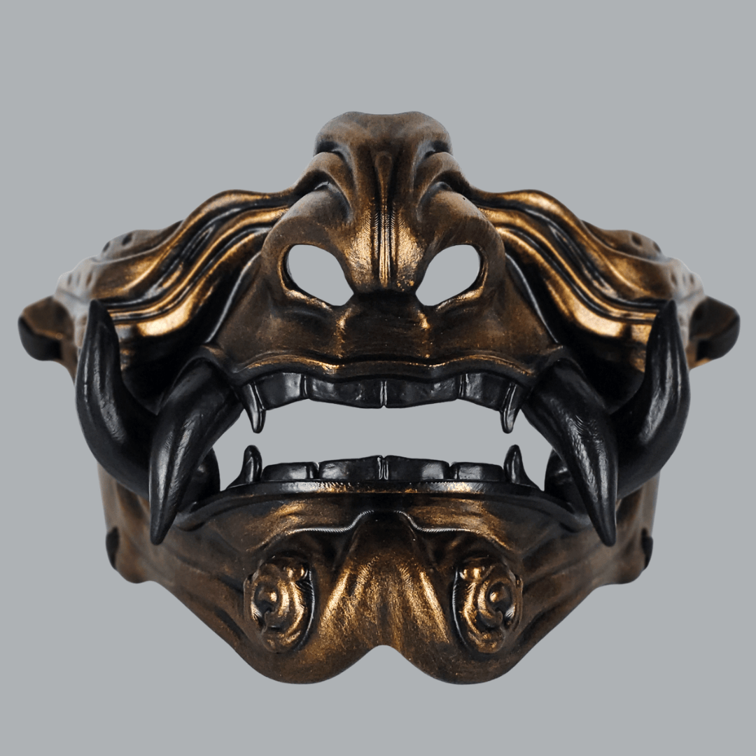 Space Armory Samurai Oni Mask - Bronze/Black Masks
