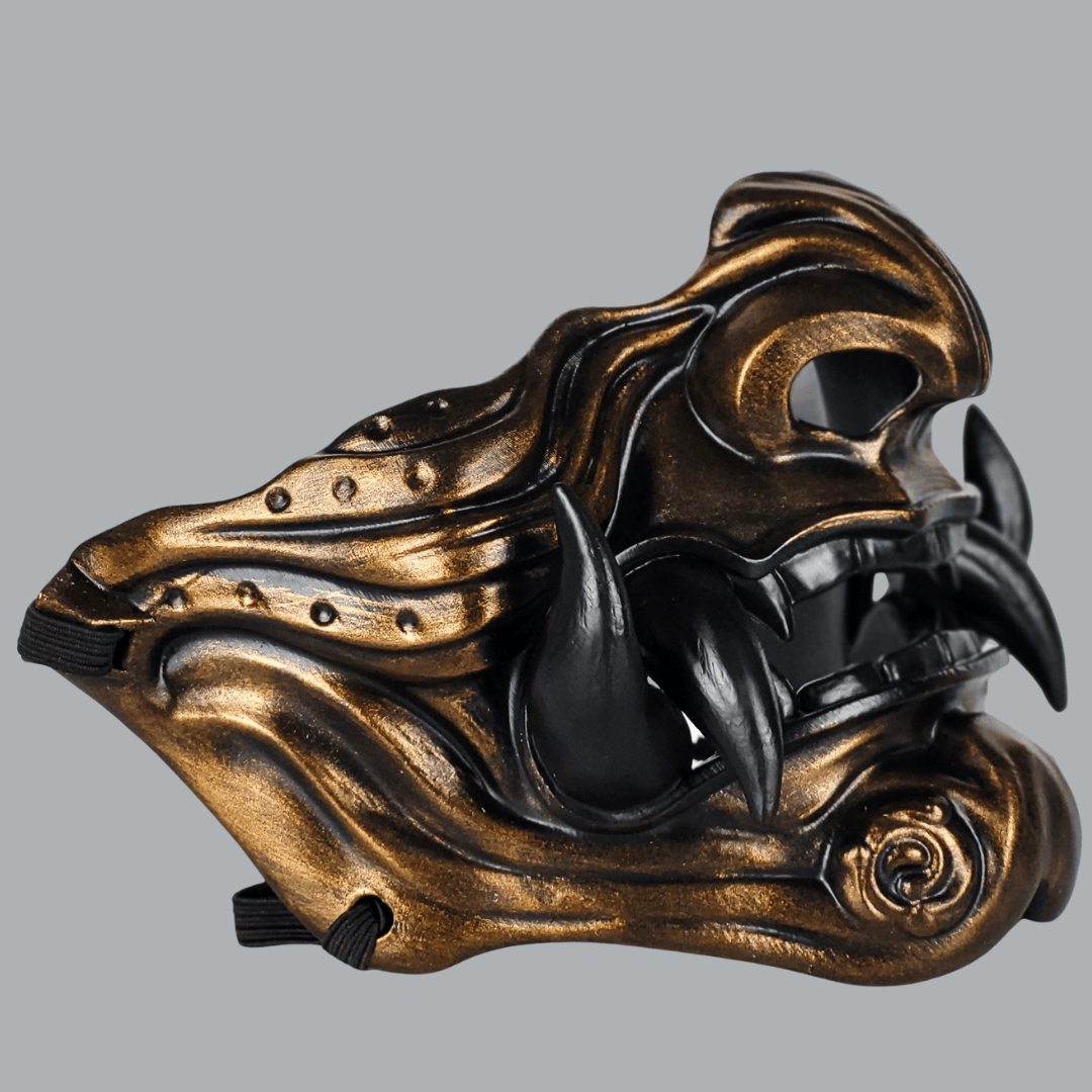 Space Armory Samurai Oni Mask - Bronze/Black Masks