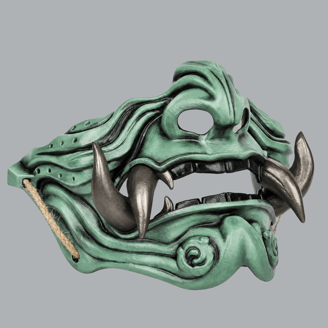 Space Armory Samurai Oni Mask - Patina / Graphit Masks
