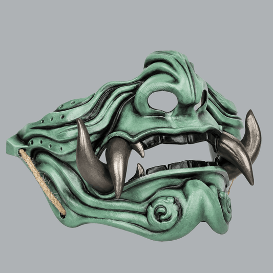 Space Armory Samurai Oni Mask - Patina / Graphit Masks