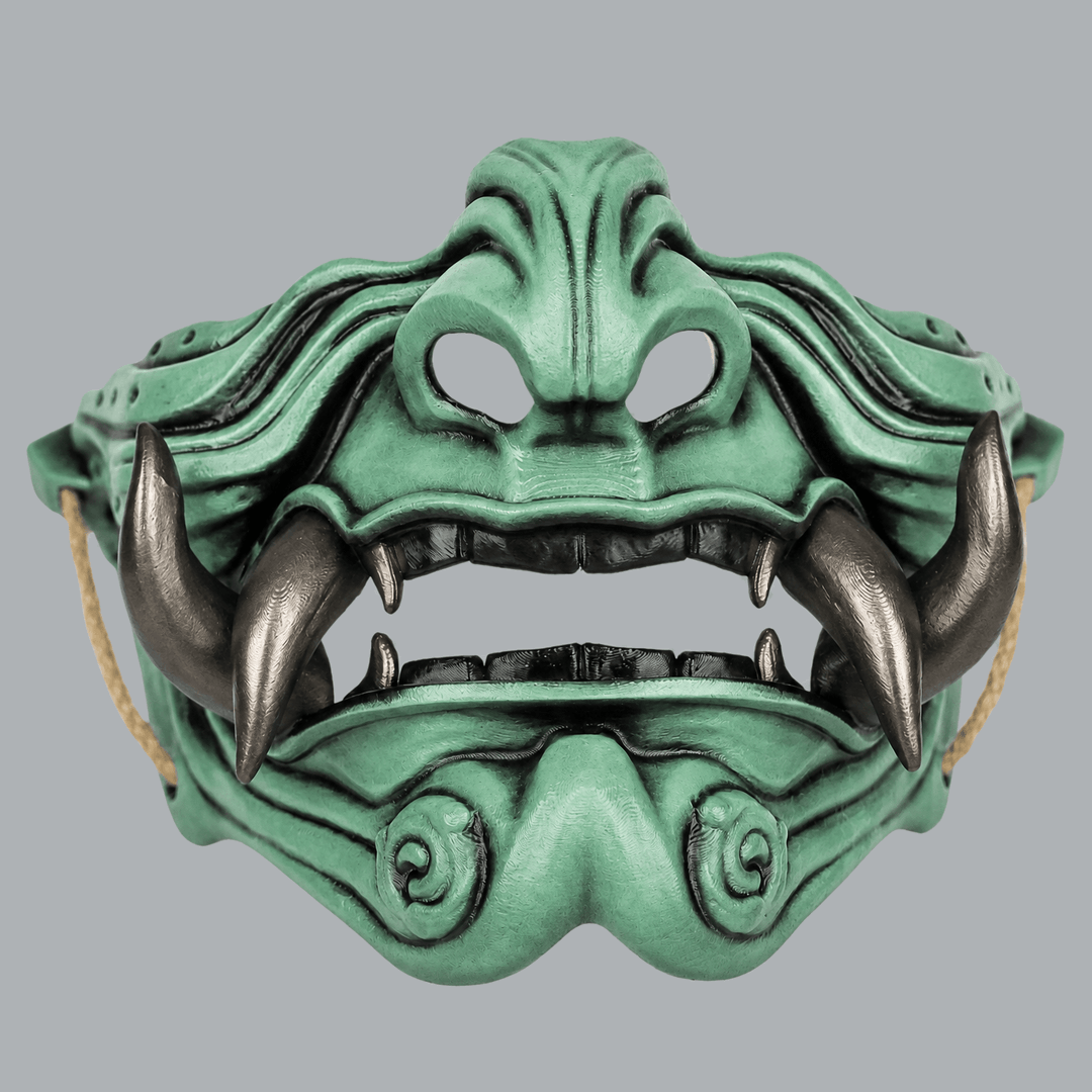 Space Armory Samurai Oni Mask - Patina / Graphit Masks