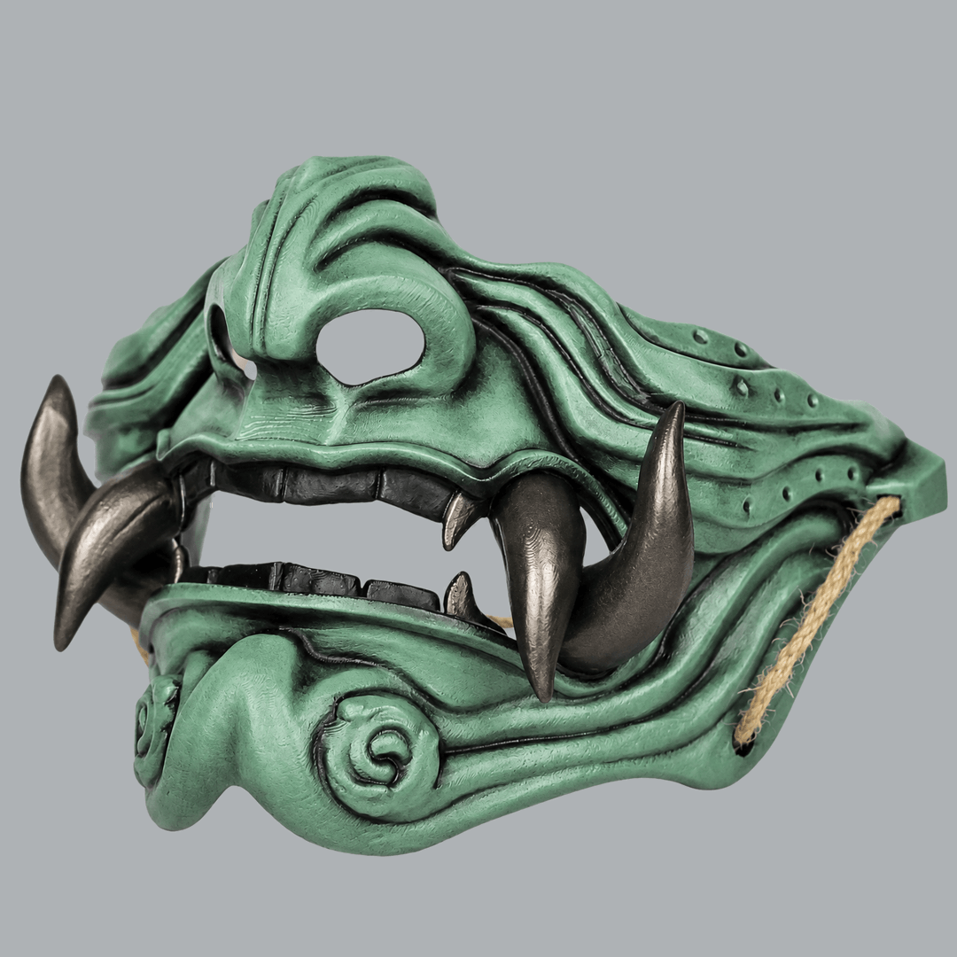 Space Armory Samurai Oni Mask - Patina / Graphit Masks
