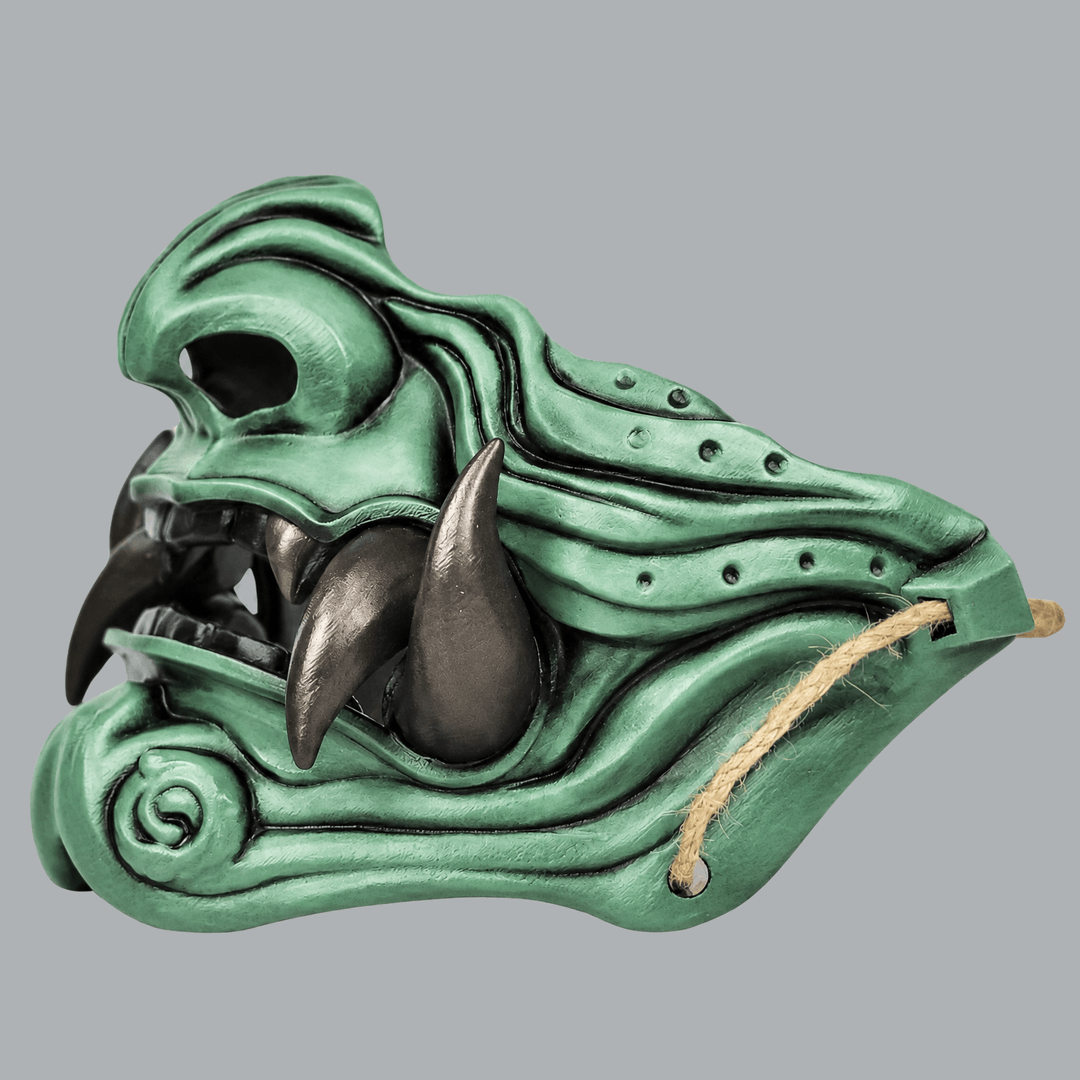 Space Armory Samurai Oni Mask - Patina / Graphit Masks