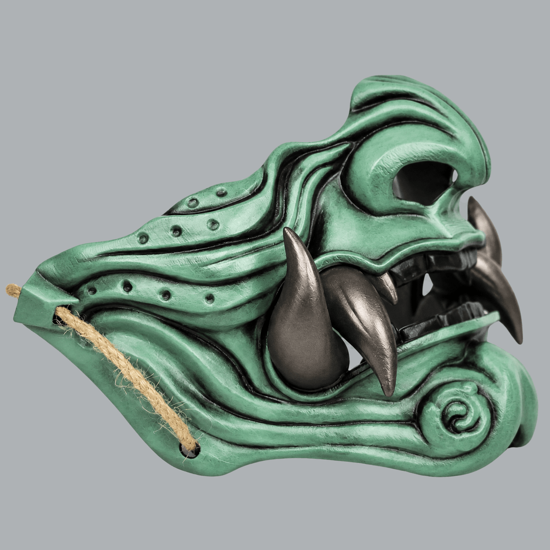 Space Armory Samurai Oni Mask - Patina / Graphit Masks