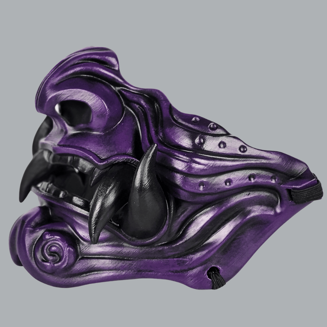 Space Armory Samurai Oni Mask - Purple/Black Masks